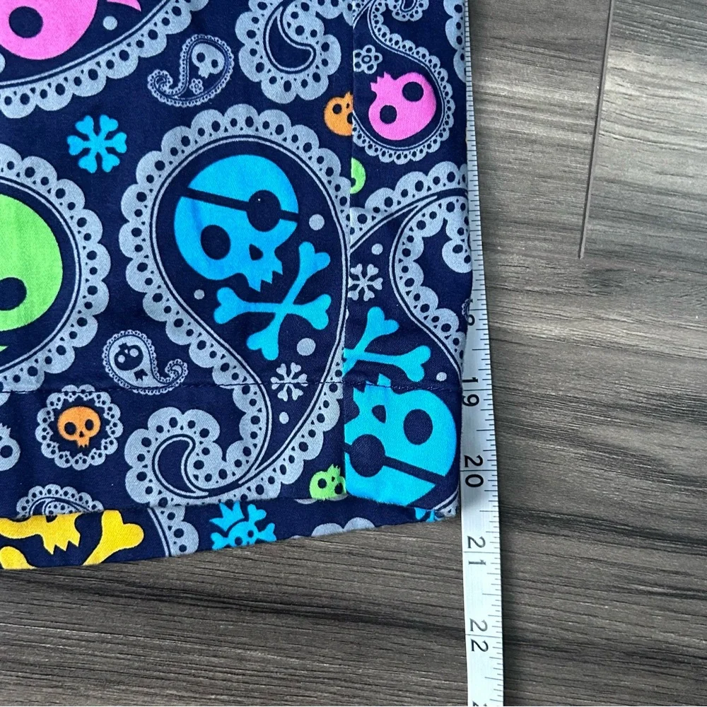Loudmouth Skull Crossbones Paisley Shiver Me Timbers Golf Shorts Size 36 Color - Picture 6 of 8